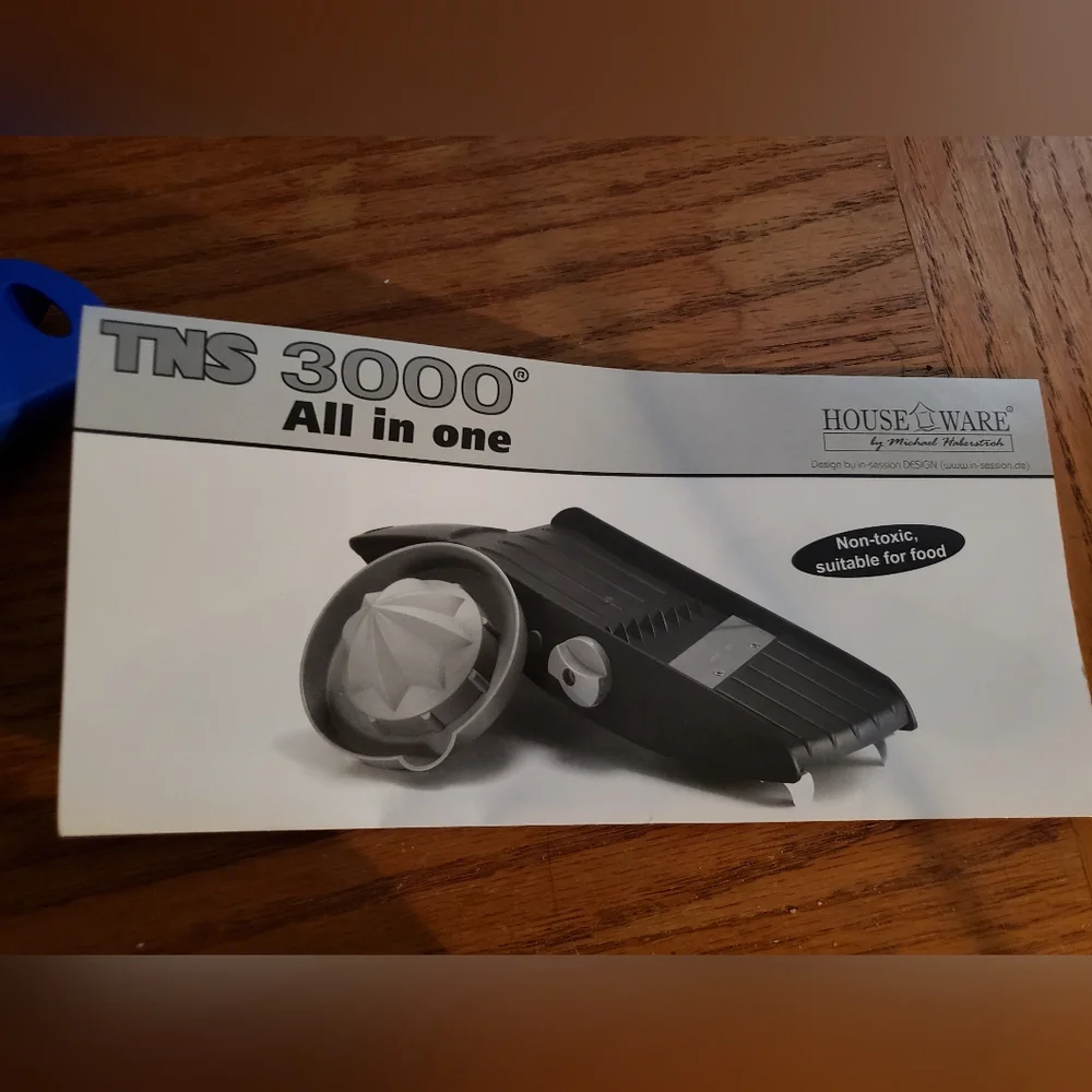 TNS 3000 All In One Vegetable Slicer Mandolin BRAND NEW Blue Discontinued Color